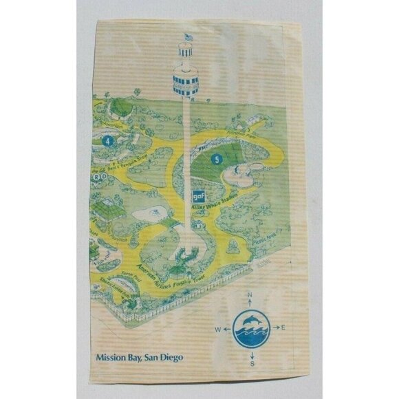 Vintage Sea World Adventure Park Show Schedule San Diego - Picture 2 of 2